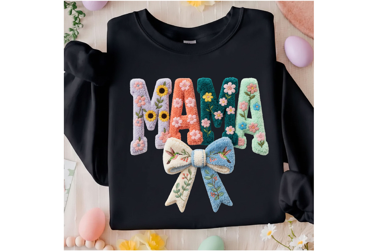 Floral Mama Png Latch Hook Yarn Mama, an Illustration by Designking (Photo 6 of 6)
