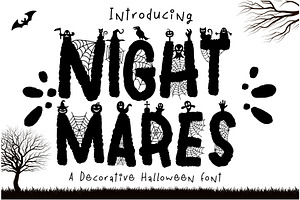 Night Mares Font, a Blackletter Font by Nobu Collections