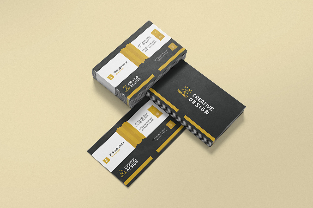 100 Business Card Template Bundle, a Business Card Template by Smashing_Studio (Photo 29 of 80)