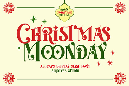 Christmas Moonday - All Caps Serif, a Serif Font by Airotype
