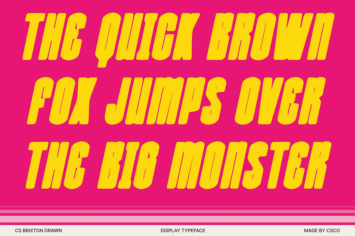 CS Brixton Drawn, a Sans Serif Font by Craft Supply Co. (Photo 7 of 8)