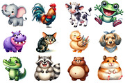Quirky Funny Animals Sublimation, an Illustration by CreationArt (Thumbnail 2 of 4)