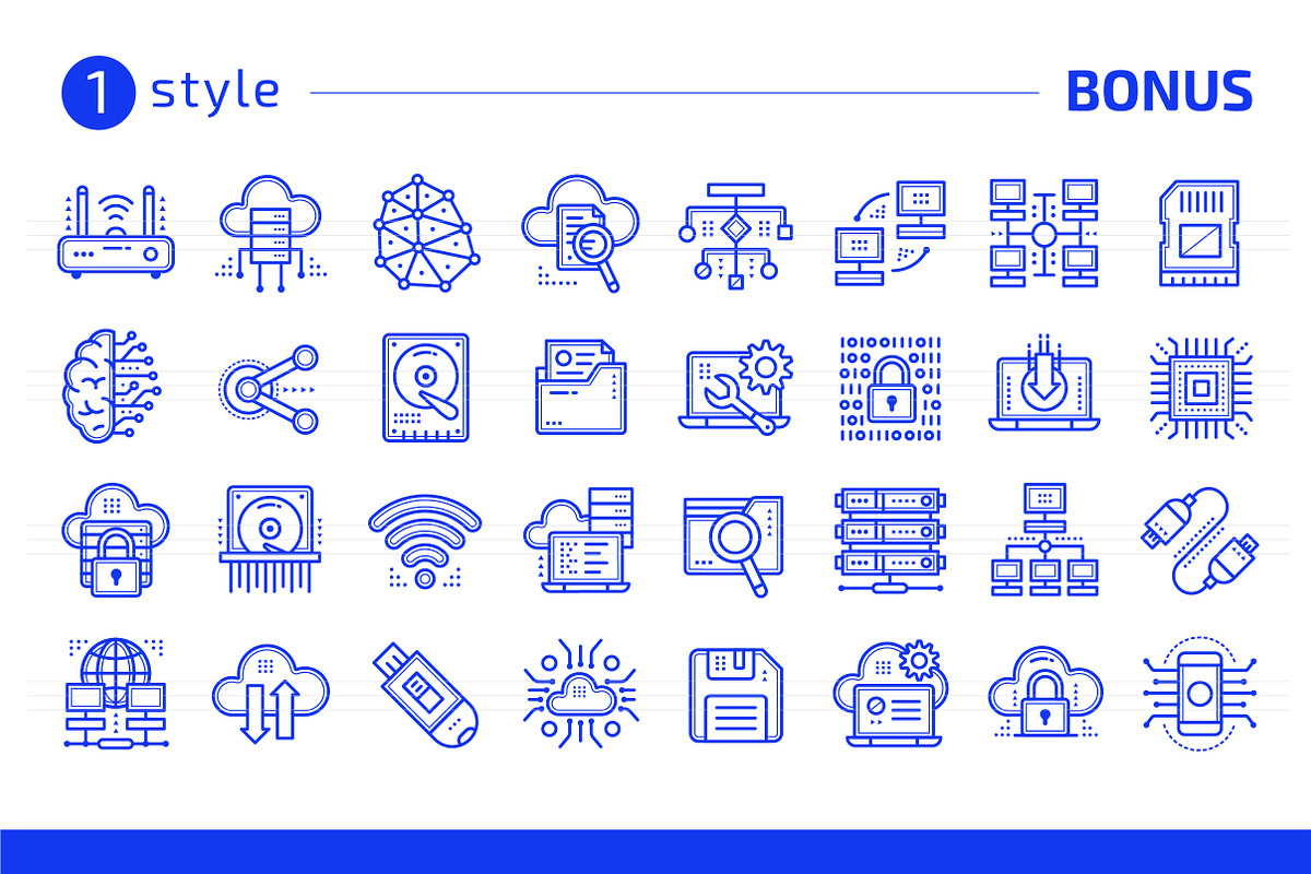32+ Cloud computing : : GRADICONS, an Outline Icon by OV11