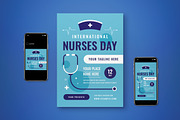 International Nurses Day Flyer Set, a Flyer Template by graphicook (Thumbnail 1 of 3)