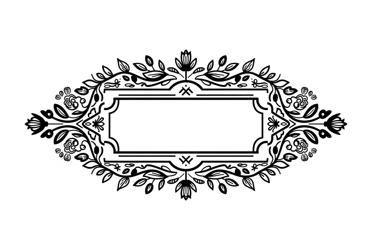 Vintage Floral Frame Vector Bundle, an Illustration by Designs_River (Photo 2 of 51)