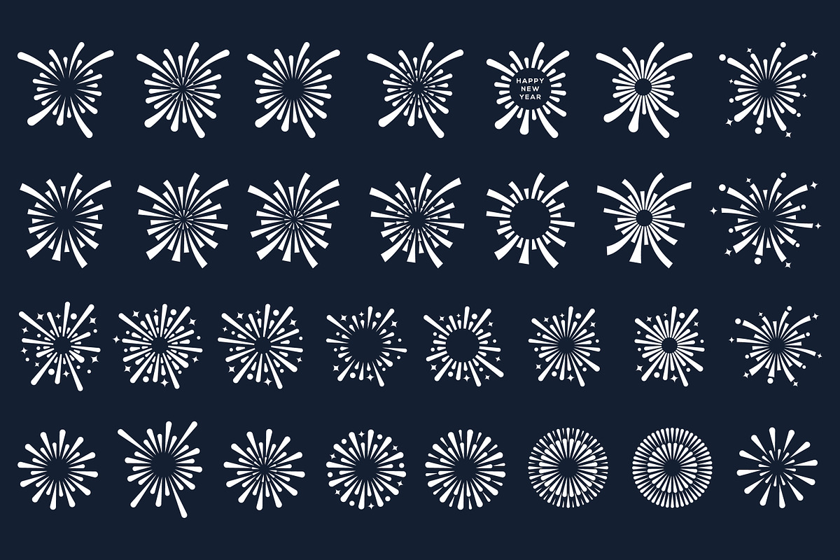 fireworks explosion design vector, a Branding & Logo Template by BARONSTD (Photo 3 of 6)