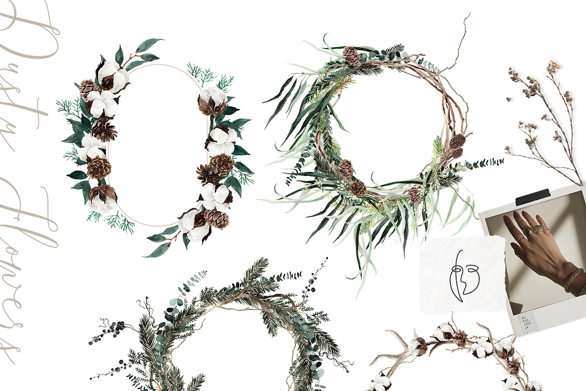 Watercolor flower - Dusty Winter, an Illustration by Beigetime (Photo 9 of 14)