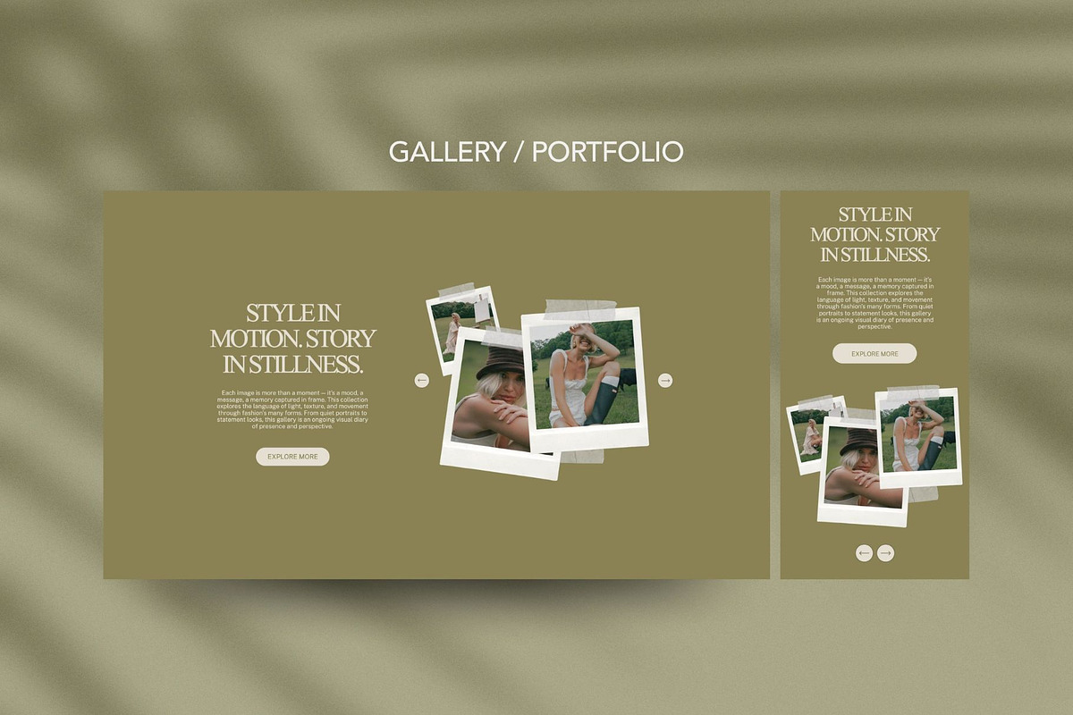 6 Showit Canvas Templates Bundle | Amare creative preview 5
