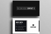 Black White Business Card Design, a Business Card Template by MightyDesign (Thumbnail 2 of 6)