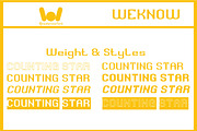 Counting Stars font, a Sans Serif Font by weknow (Thumbnail 7 of 8)