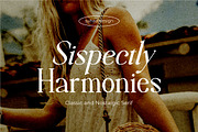 Sispectly Harmonies Nostalgic Serif, a Serif Font by suhadidesign (Thumbnail 1 of 14)