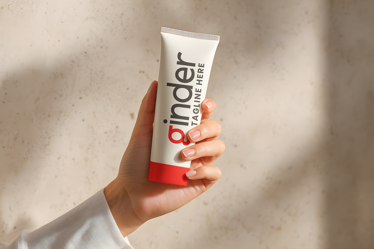 Metallic Cosmetic Tube Mockups, a Packaging Mockup by GenesisCreativeCo (Photo 2 of 4)