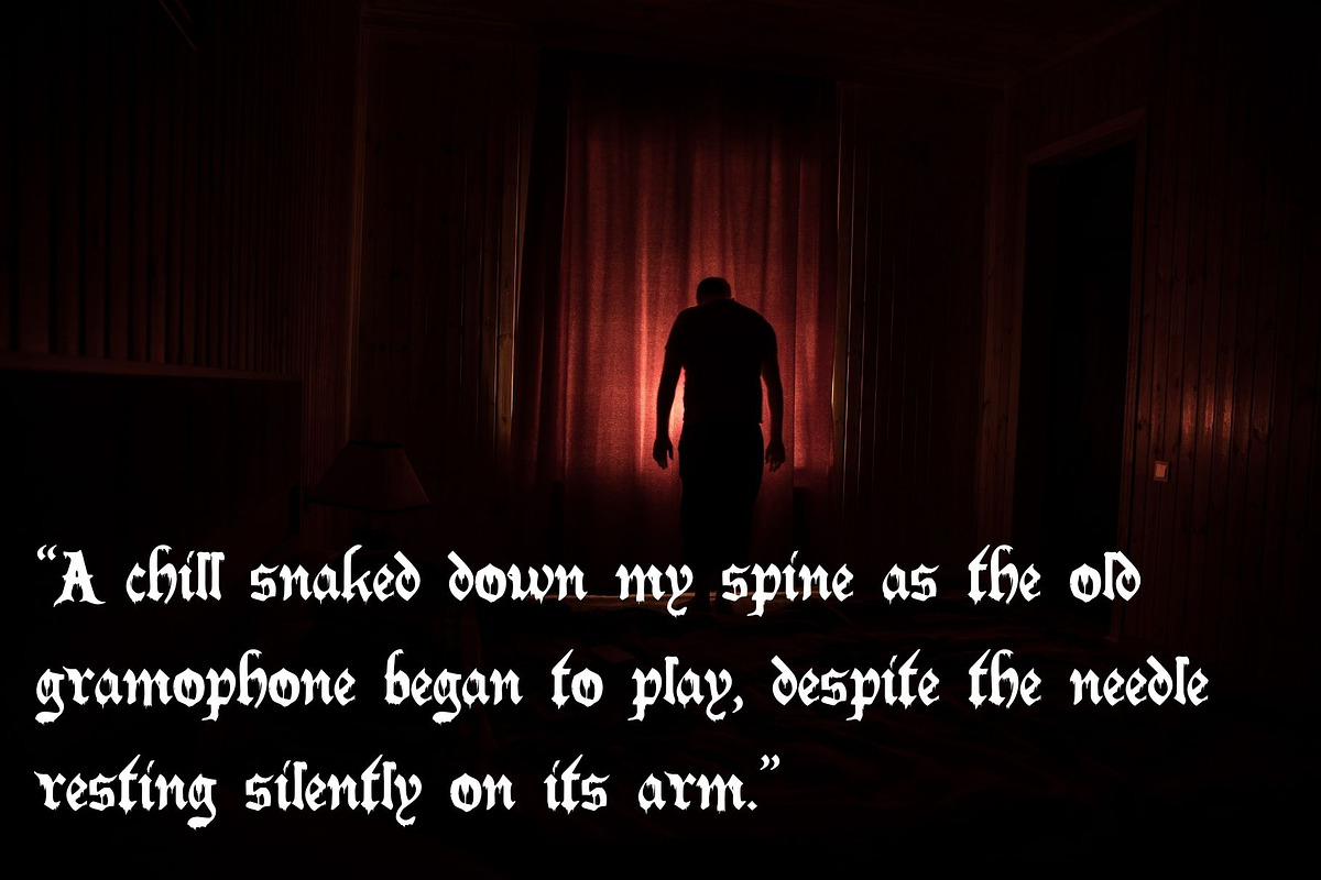 Ritual Multilingual Horror Font, a Serif Font by LunaCco Design (Photo 3 of 6)