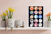Space Alphabet Set - watercolor, an Animal Illustration by Visual Animal (Thumbnail 7 of 10)