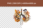 Fall Anatomical Bloom Clipart Set, a Healthcare Illustration by InkyQueenArt (Thumbnail 2 of 5)