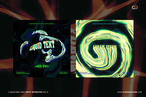 Liquid Melting Text Effects Bundle