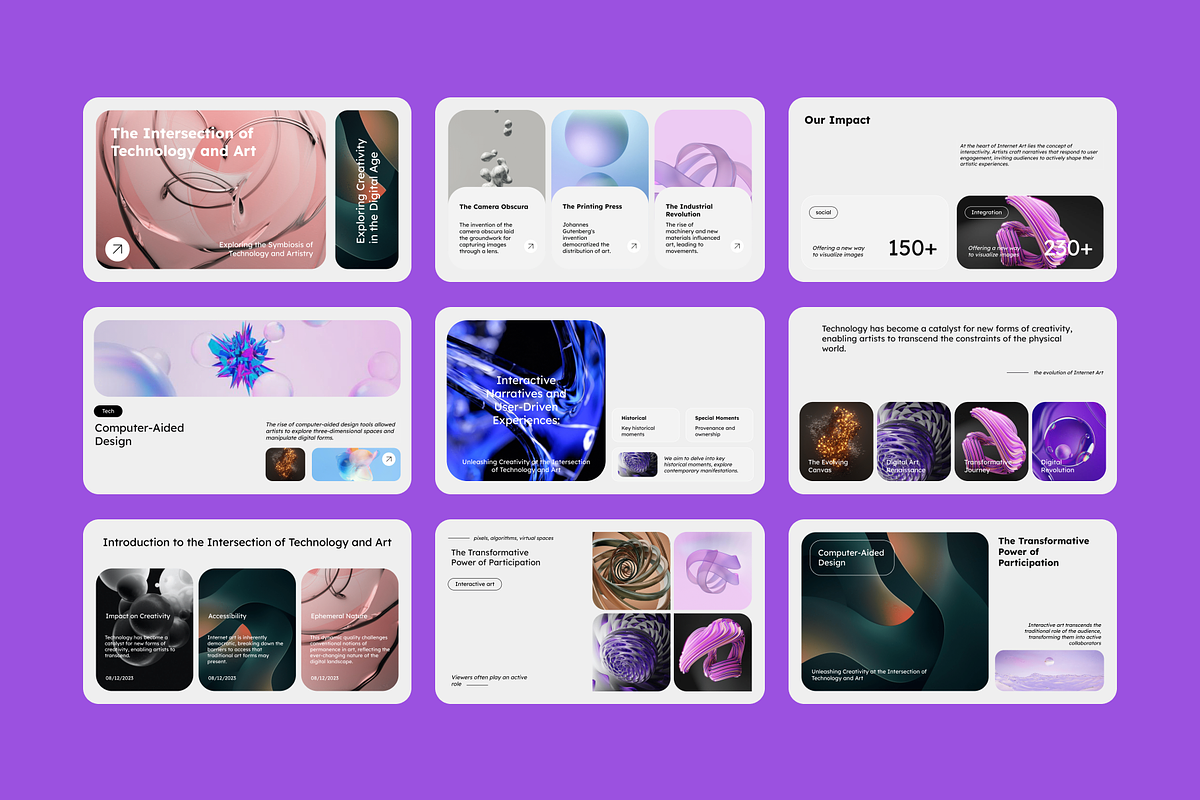 Internet Art Pitch Deck, a Presentation Template by Out of Context (Photo 3 of 5)