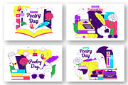 10 World Poetry Day Illustration, a Person Illustration by denayunebgt (Thumbnail 2 of 4)