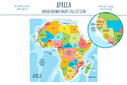 Africa Maps Collection, an Education Illustration by Illustrationsforteachers (Thumbnail 3 of 8)