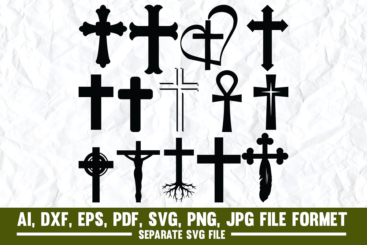 Cross,christian,jesus,god,faith,love, an Object Graphic by VectorArtPrintableDesign