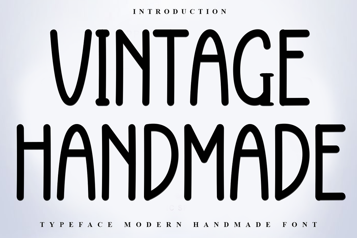 Vintage Handmade, a Sans Serif Font by FreshTypeINK (Photo 1 of 8)