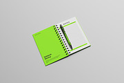 Notebook with Pen Mockup, a Books & Magazine Mockup by AKMAL STUDIO (Thumbnail 4 of 5)