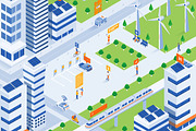Flat design isometric illustrations, an Education Illustration by Creative Graphics (Thumbnail 7 of 15)