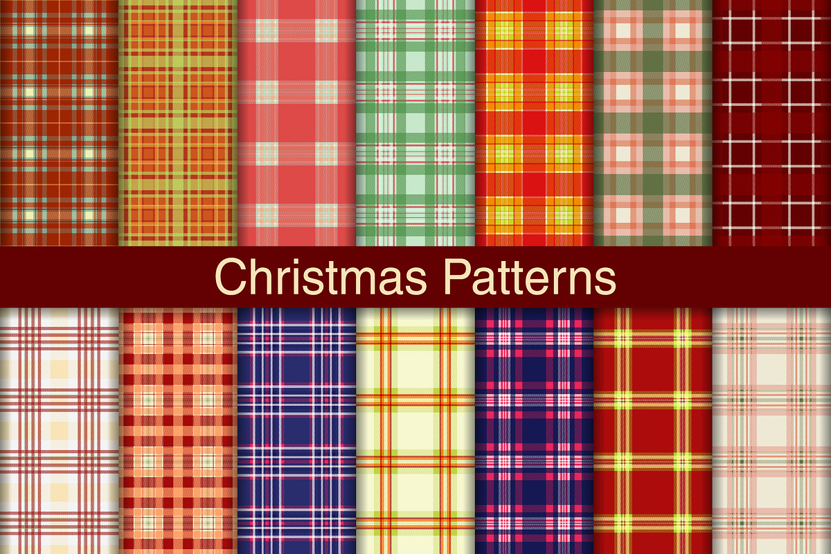 #143 Christmas Patterns, a Pattern Graphic by Plaid4You (Photo 1 of 5)