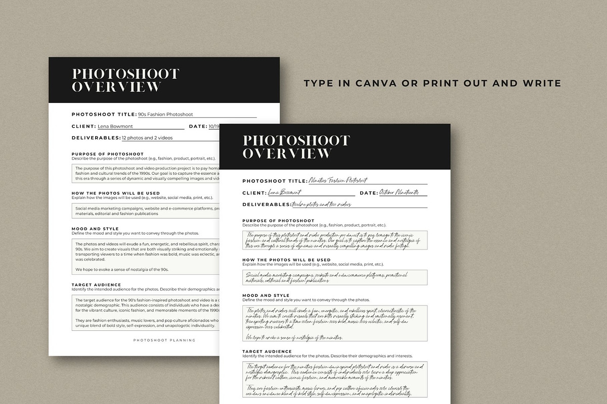 Photography Workbook Template, a Marketing Template by Blush Created (Photo 4 of 9)