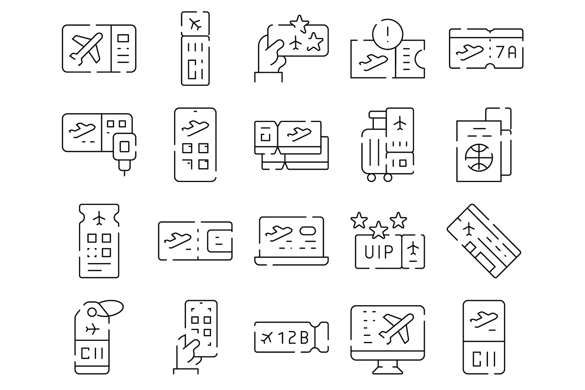 Air travel boarding pass and flight, an Object Graphic by pikepicture (Photo 2 of 3)