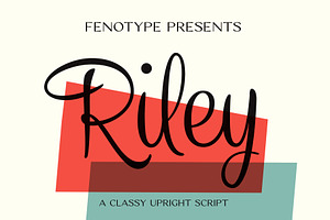 Riley -Vintage Script, a Script Font by Fenotype