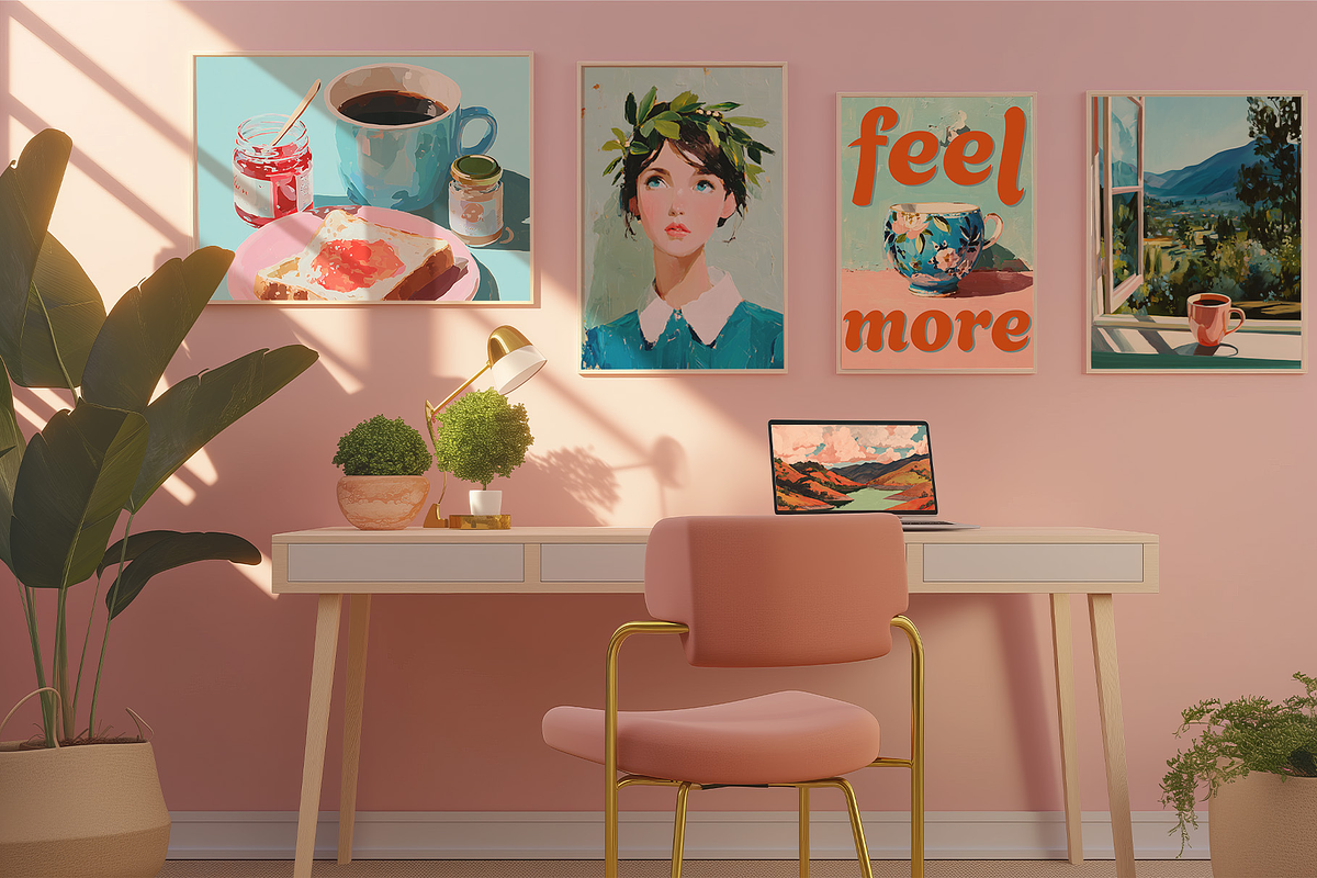 Modern Eclectic Prints Posters, a Background Graphic by JulsIst (Photo 2 of 12)
