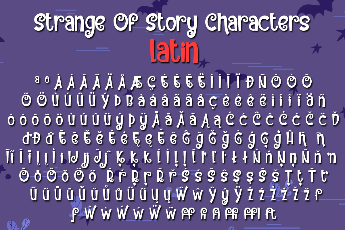Strange of story, a Font by Bramcreative (Photo 9 of 12)