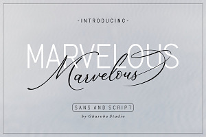 Marvelous | Modern Calligraphy Font, a Script Font by Ghuroba Studio