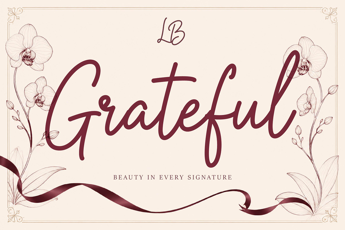 Lisafa Beauty - Signature Script, a Handwritten Font by Gumrega Studio (Photo 5 of 8)