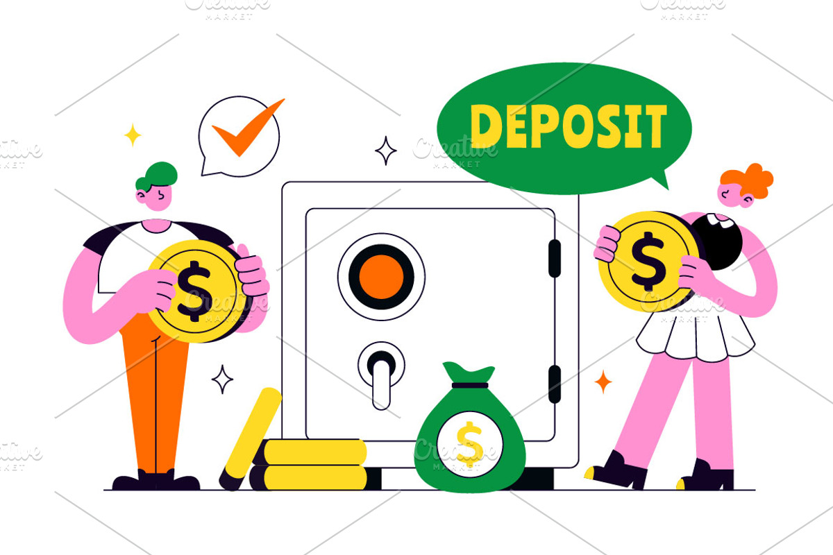 10 Deposit Vector Illustration, a Finance Illustration by denayunebgt (Photo 4 of 4)