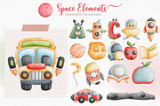 Dinosaur in space Back to School, an Object Graphic by Apixsala (Thumbnail 3 of 5)