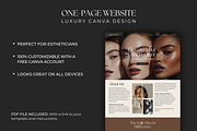 Canva Website for Estheticians, an App Template by Meraki Templates (Thumbnail 2 of 8)