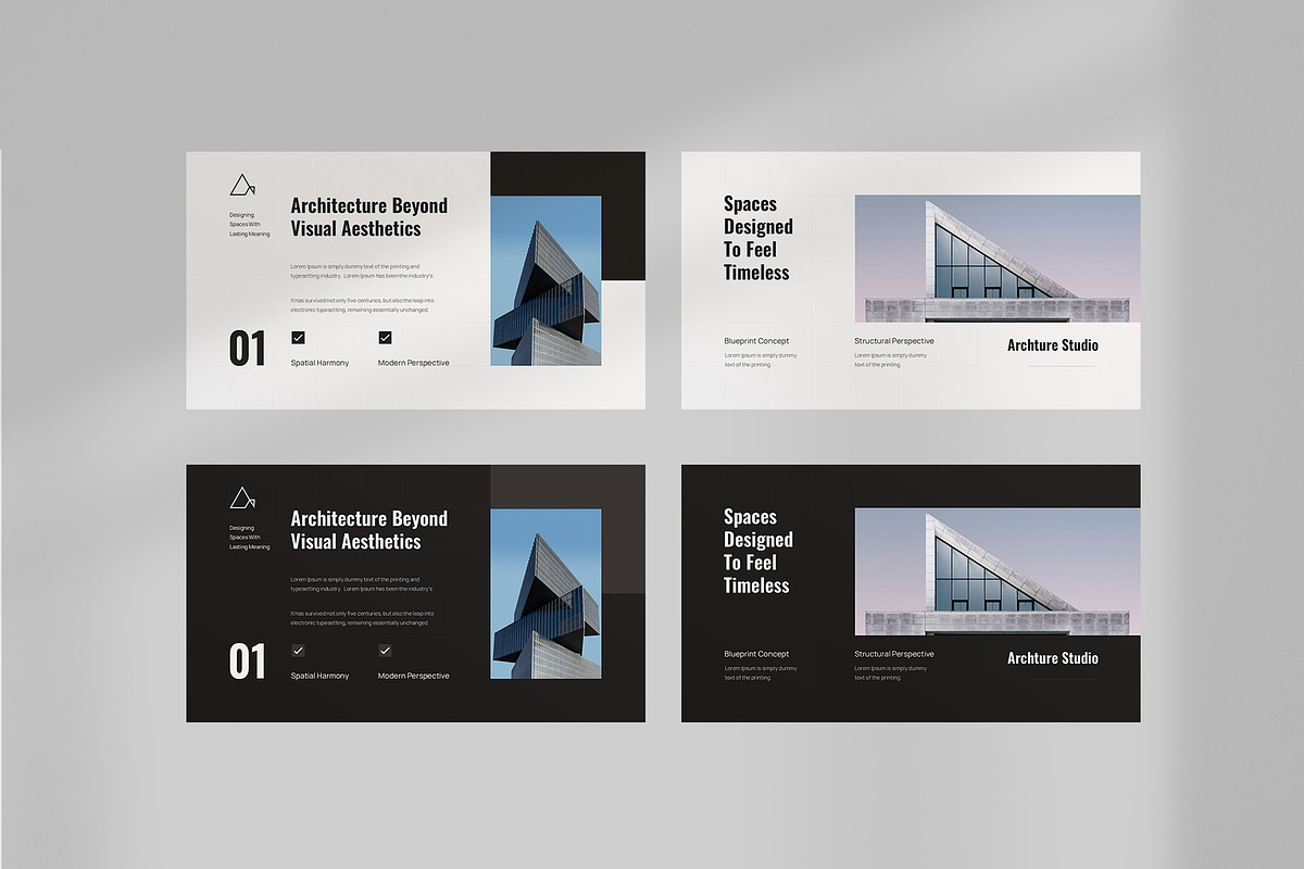 Architecture Portfolio Google Slides, a Presentation Template by New Coral Design (Photo 4 of 6)
