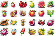 Watercolor Summer Fruit Clipart Bund, an Illustration by Sublimation Artist (Thumbnail 2 of 6)