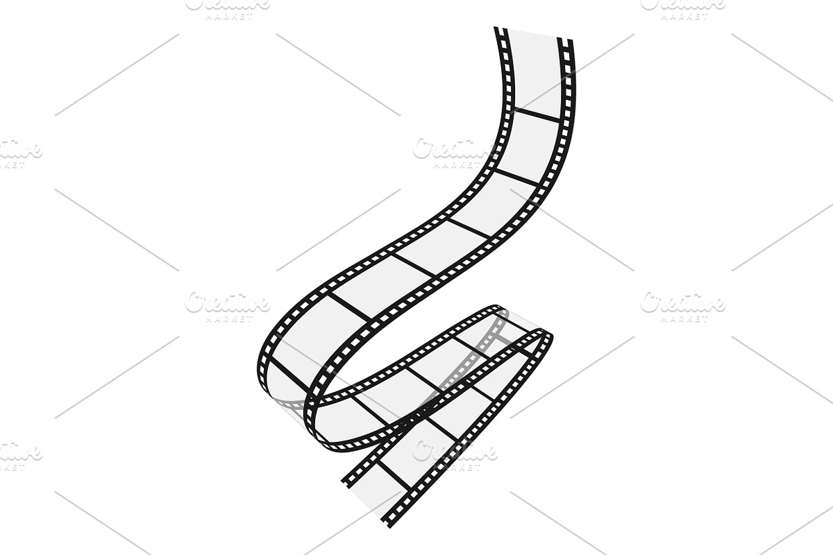 Realistic Transparent Film Strips, a Technology Illustration by PsychocheArt (Photo 8 of 8)