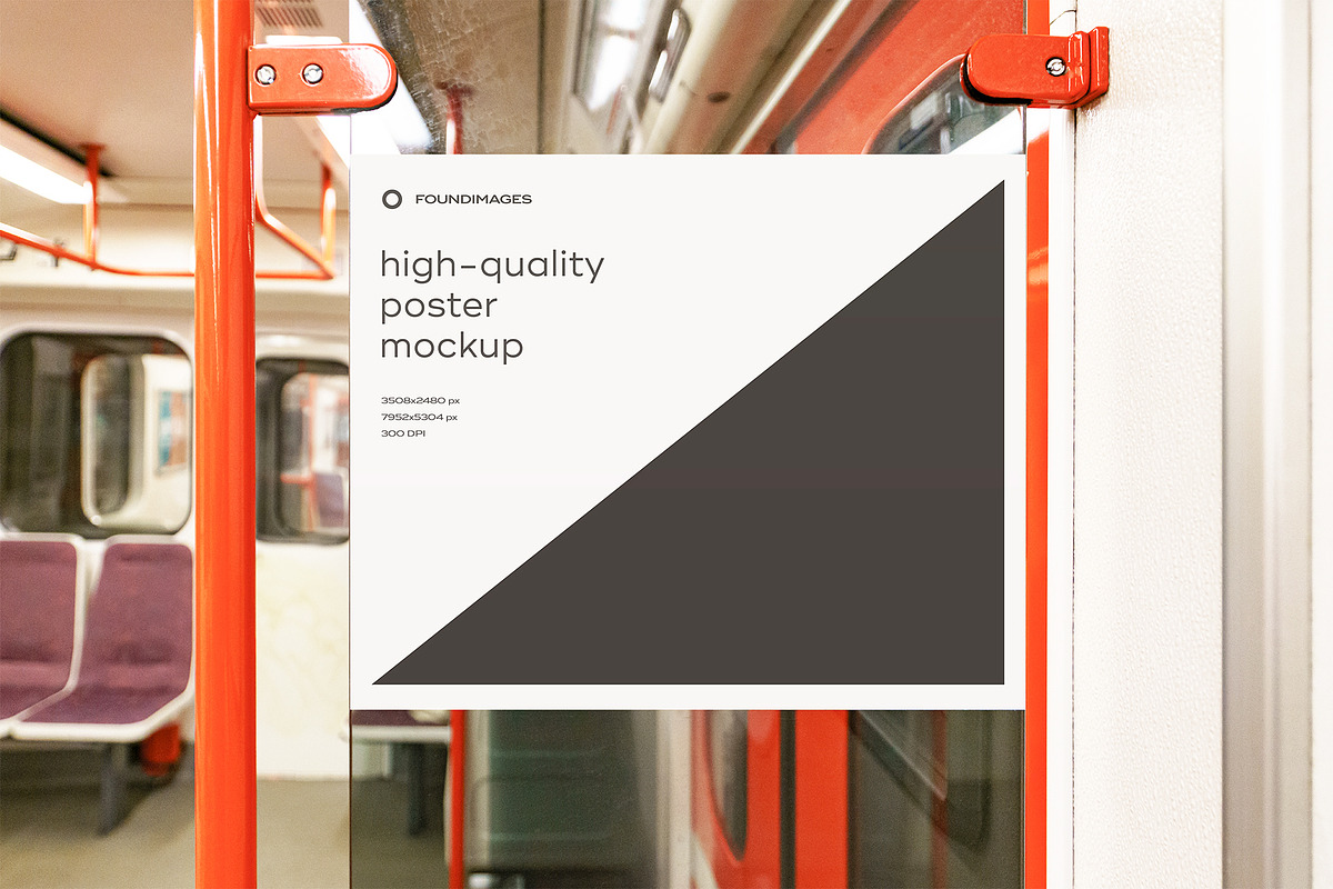 Subway Poster Mockup Bundle Metro, an Advertising Mockup by FoundImages (Photo 12 of 61)