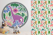 Era of Dinosaurs Patterns, a Pattern Graphic by Michiru13 (Thumbnail 11 of 17)