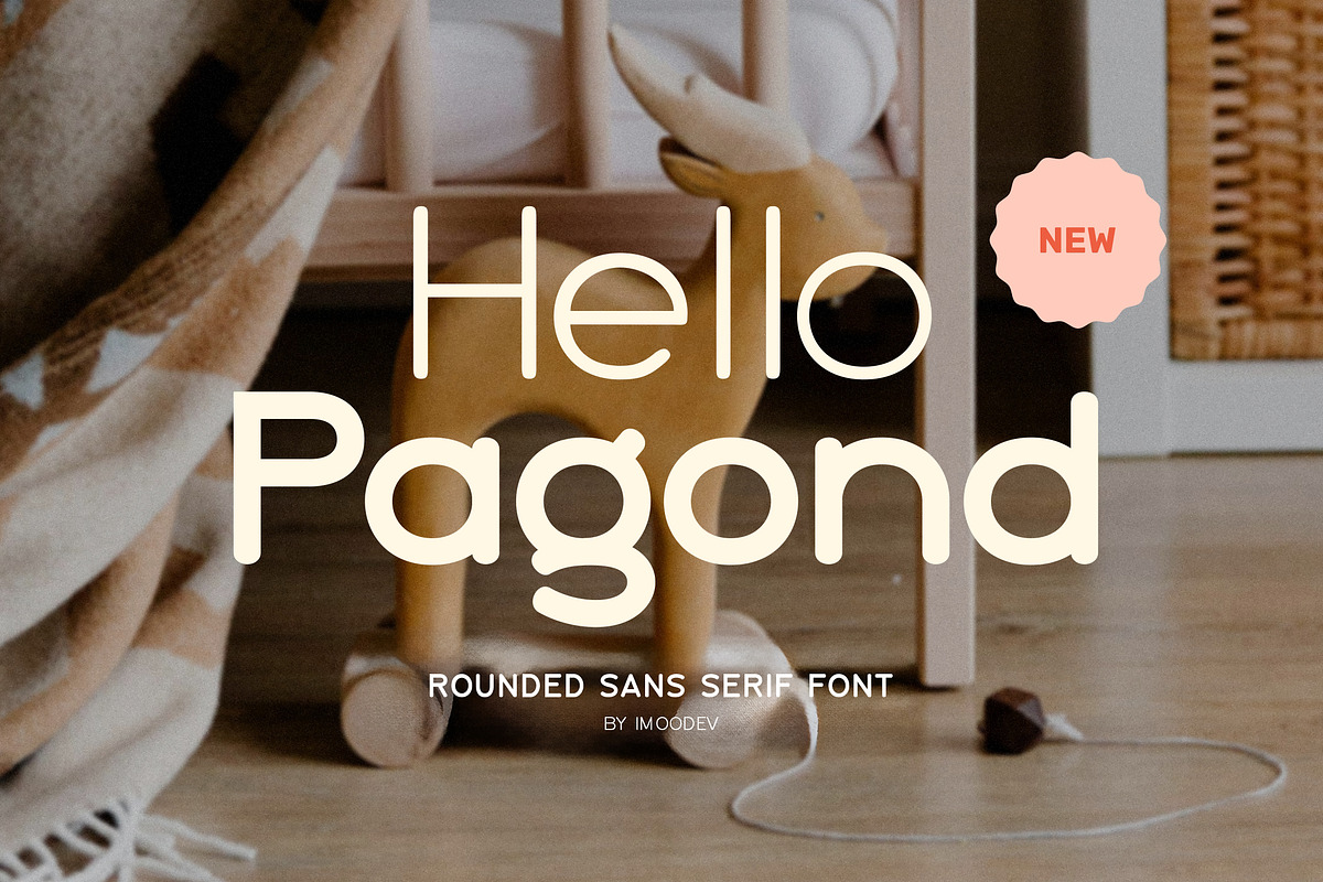 Hello Pagond | Minimalist Sans Serif, a Sans Serif Font by Imoodev (Photo 1 of 8)