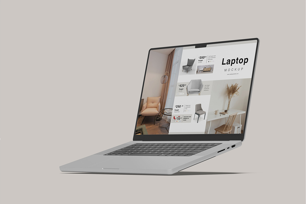 Laptop Screen Mockup, a Mockup by lamorastudio (Photo 9 of 11)