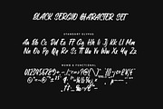 Black Sergio Brush Font, a Handwritten Font by RantautypeStudio (Thumbnail 12 of 13)