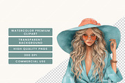 Watercolor Sun Kissed Summer Beach, a Seasonal Illustration by BusyDaydesign (Thumbnail 8 of 9)