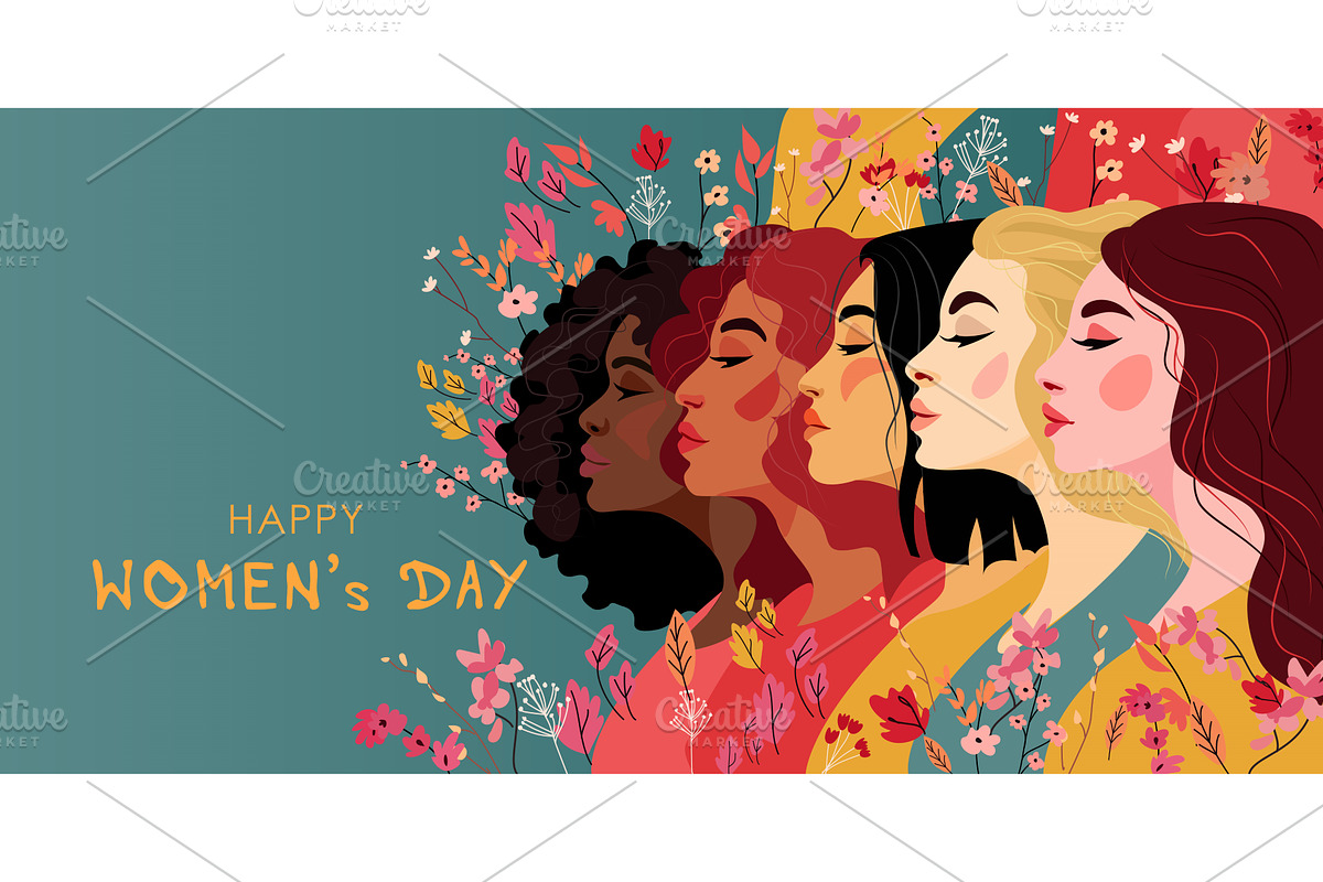 8 march International Women's day, a Seasonal Illustration by Valenty