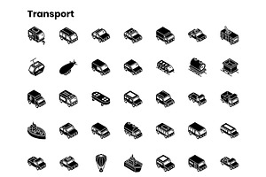 2000 Isometric Icons Set