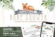 Virtual Baby Shower - Woodland, an Invitation Template by plaidGecko (Thumbnail 1 of 5)